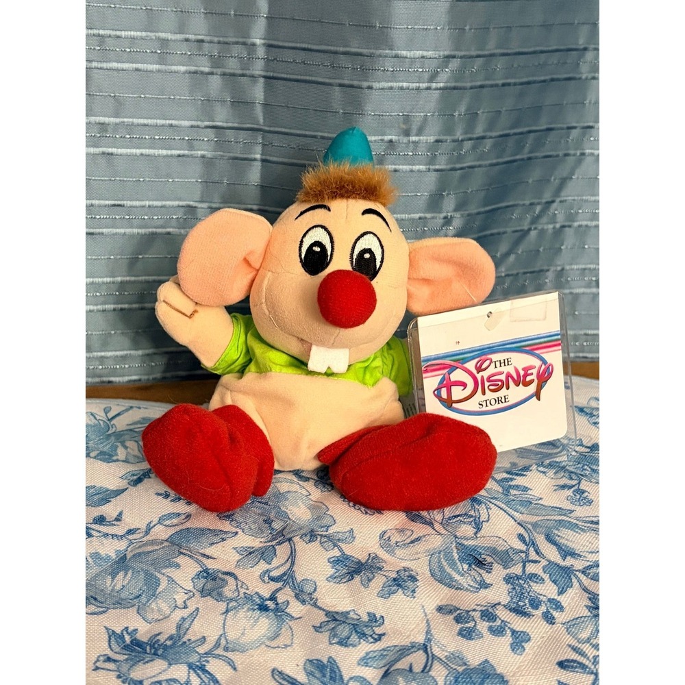 Disney NWT Vintage GUS GUS Mouse Cinderella Beanie Plush